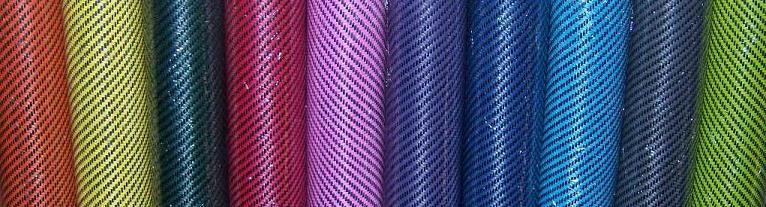 Carbon Fiber/Blue Kevlar Fabric 2x2 Twill 3k 50/127cm 5.5oz/186gsm